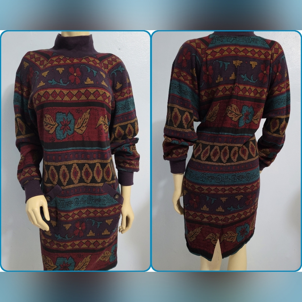 Karen Kane Easy Wear Vintage Sweater Dress Size Medium